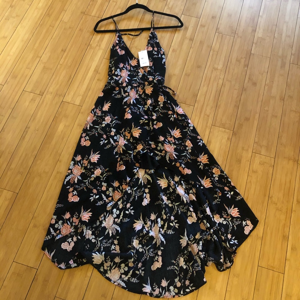 Lush maxi wrap dress